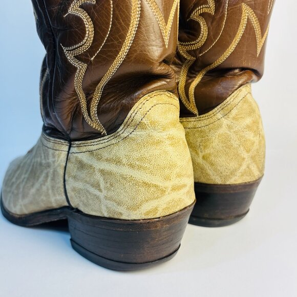 Vintage Abilene Western Cowboy Boots Elephant 9.5 D Made in USA main image 11